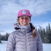 Lily Ritter, Outside contributor, standing on a ski slope