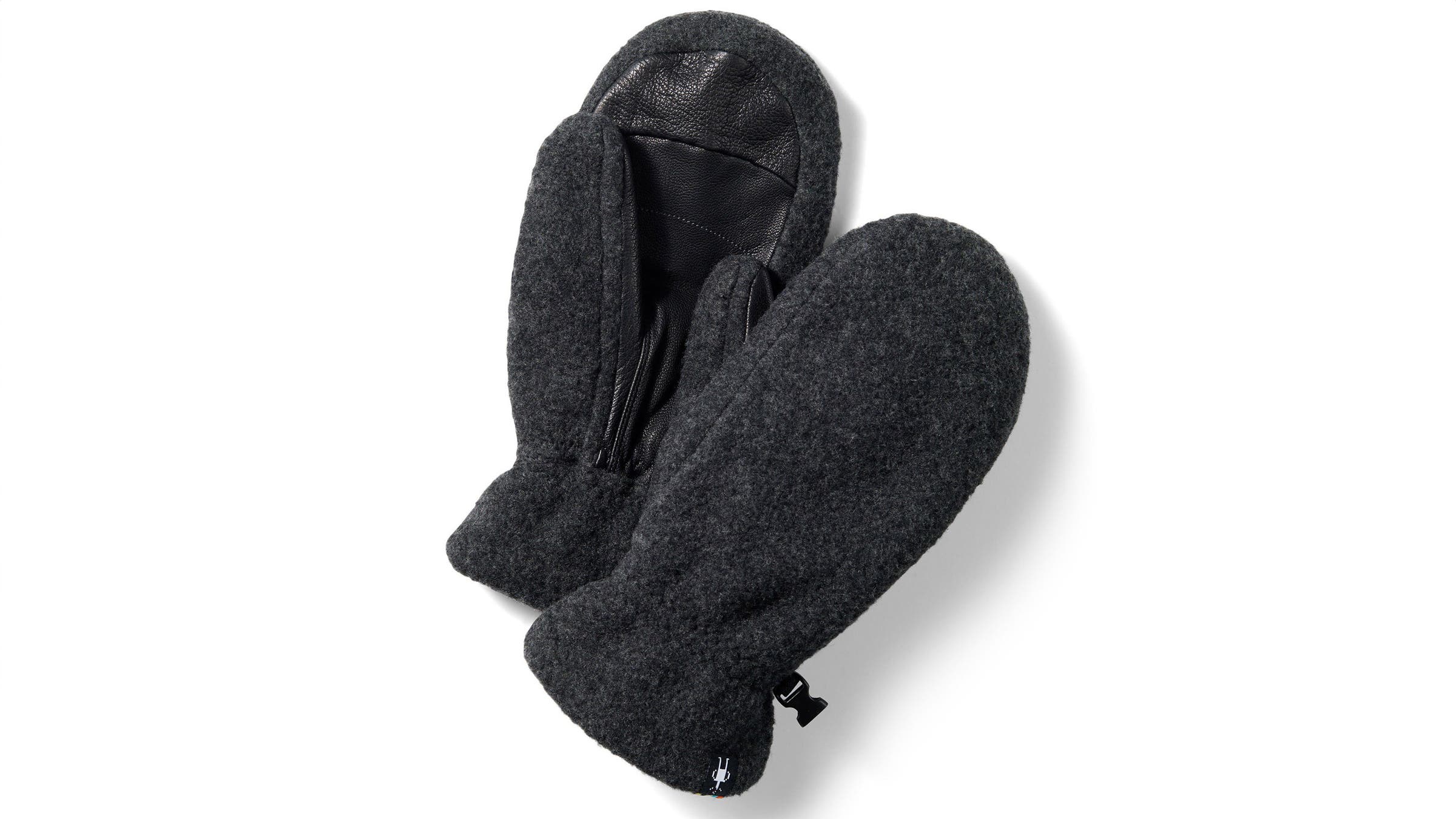 Smartwool Second Cut mittens black on white background.