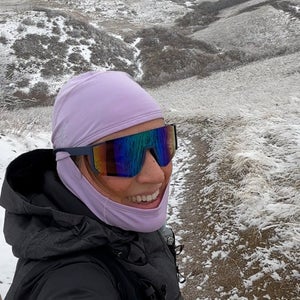 The author on the trail, avoiding burnout