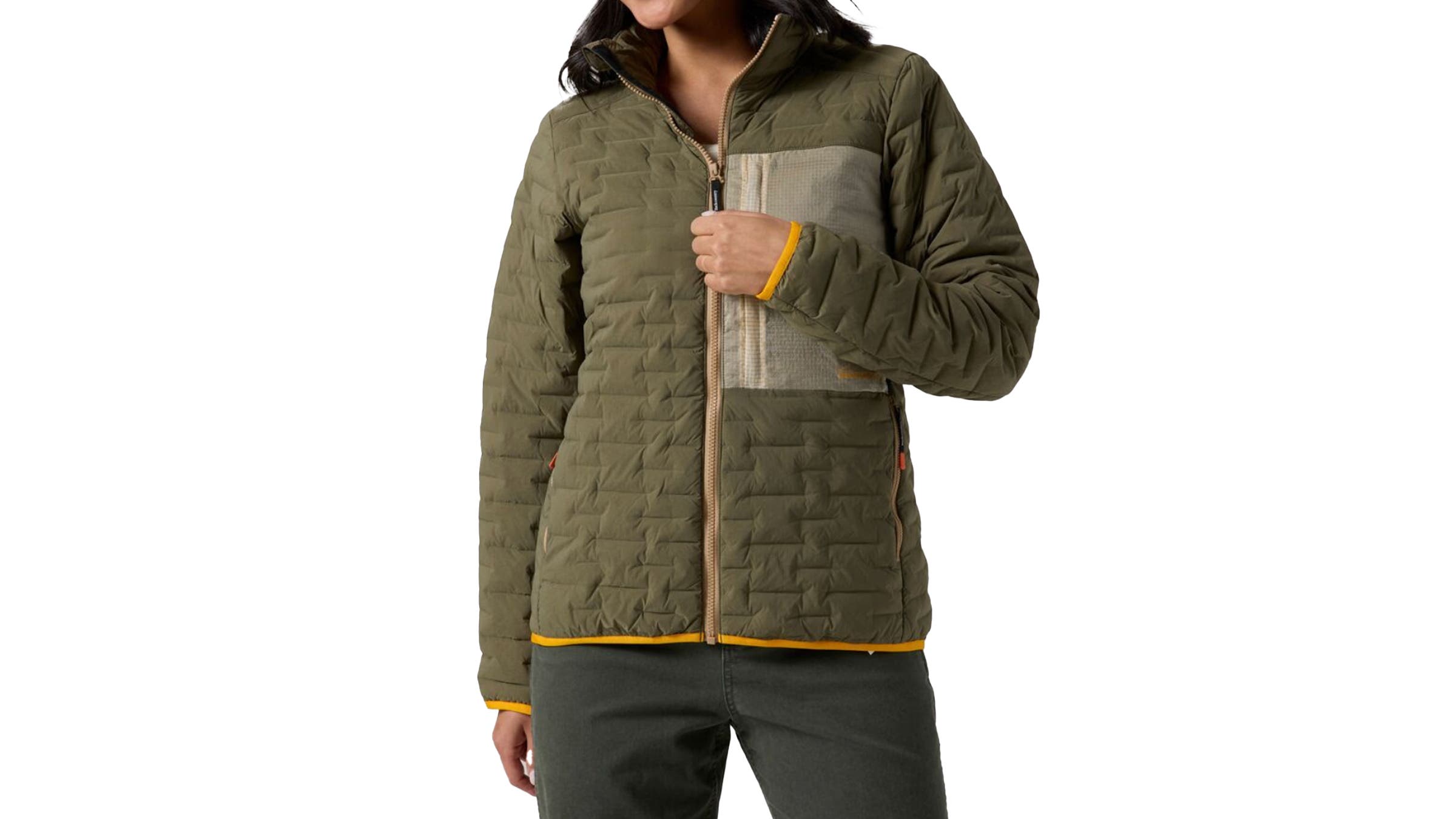 Backcountry Peale Primaloft Stitch-Free Baffle Stretch Jacket on white background