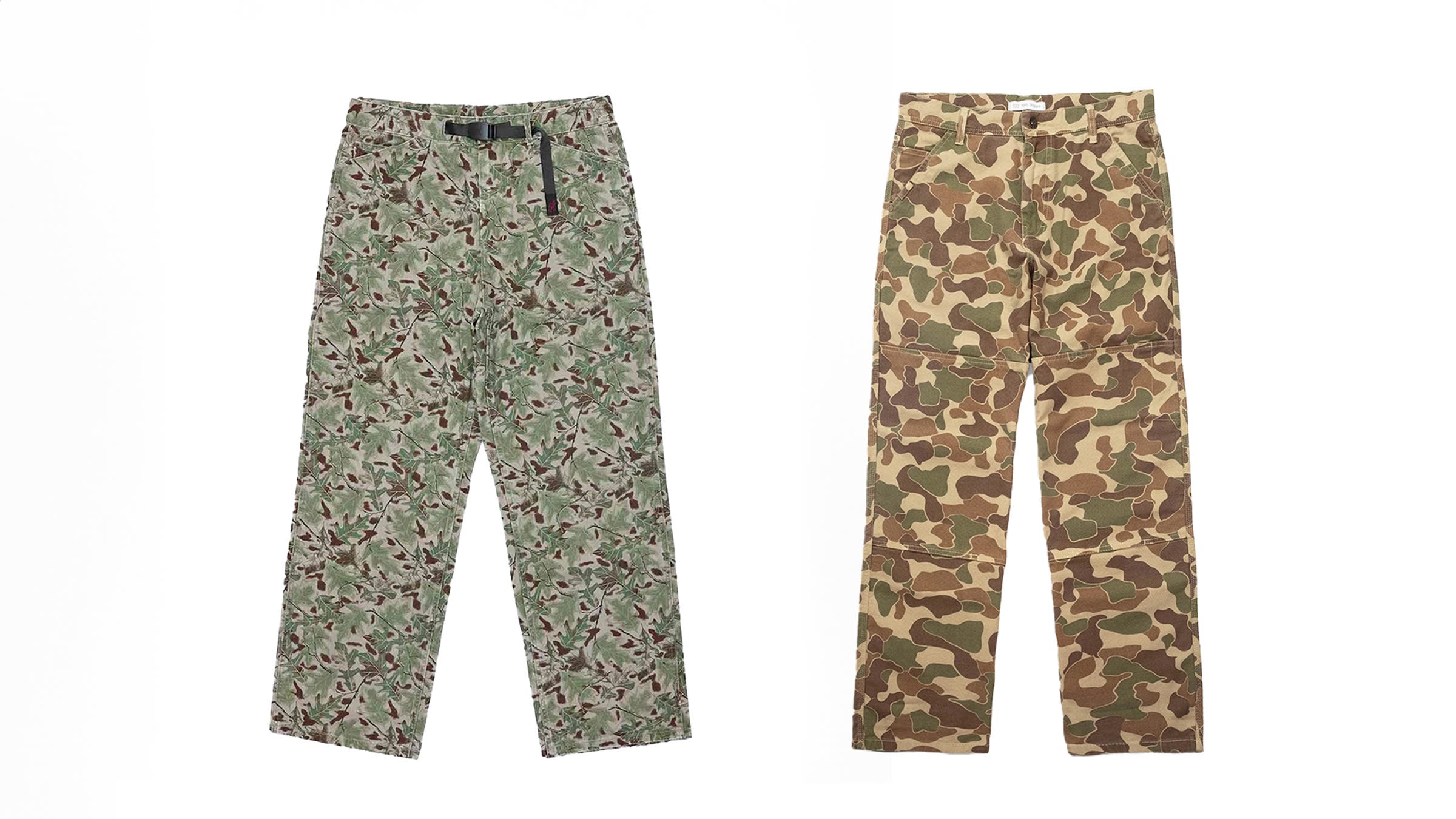 Gramicci and Topo Designs camo pants