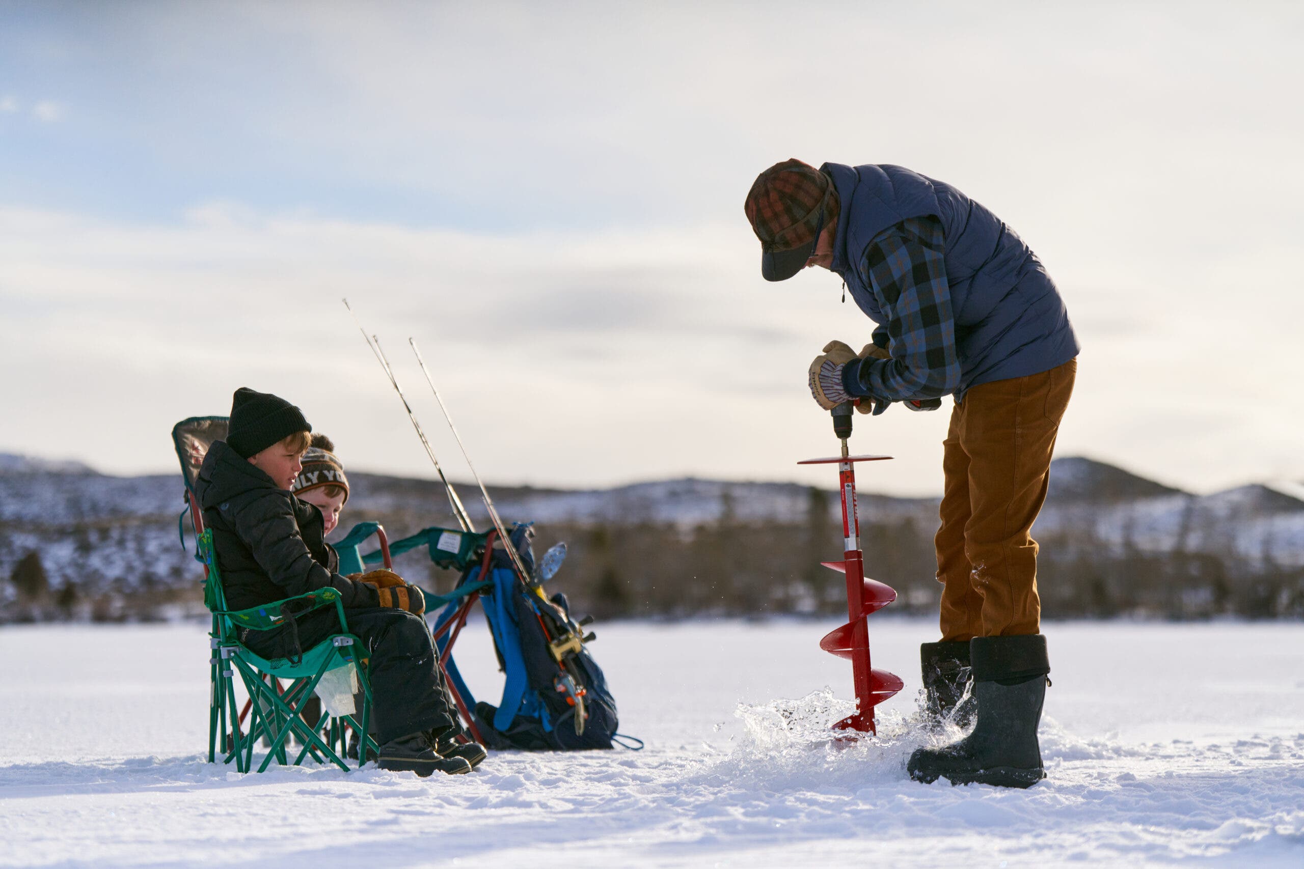 Wyoming ice fishing