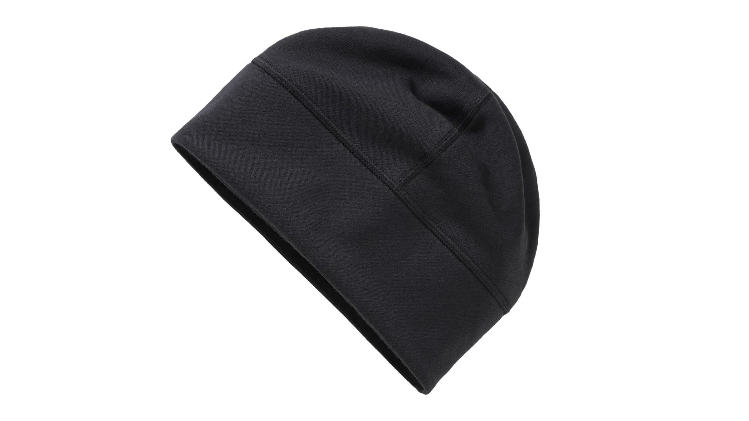 Thurston Power Wool running beanie on white background.