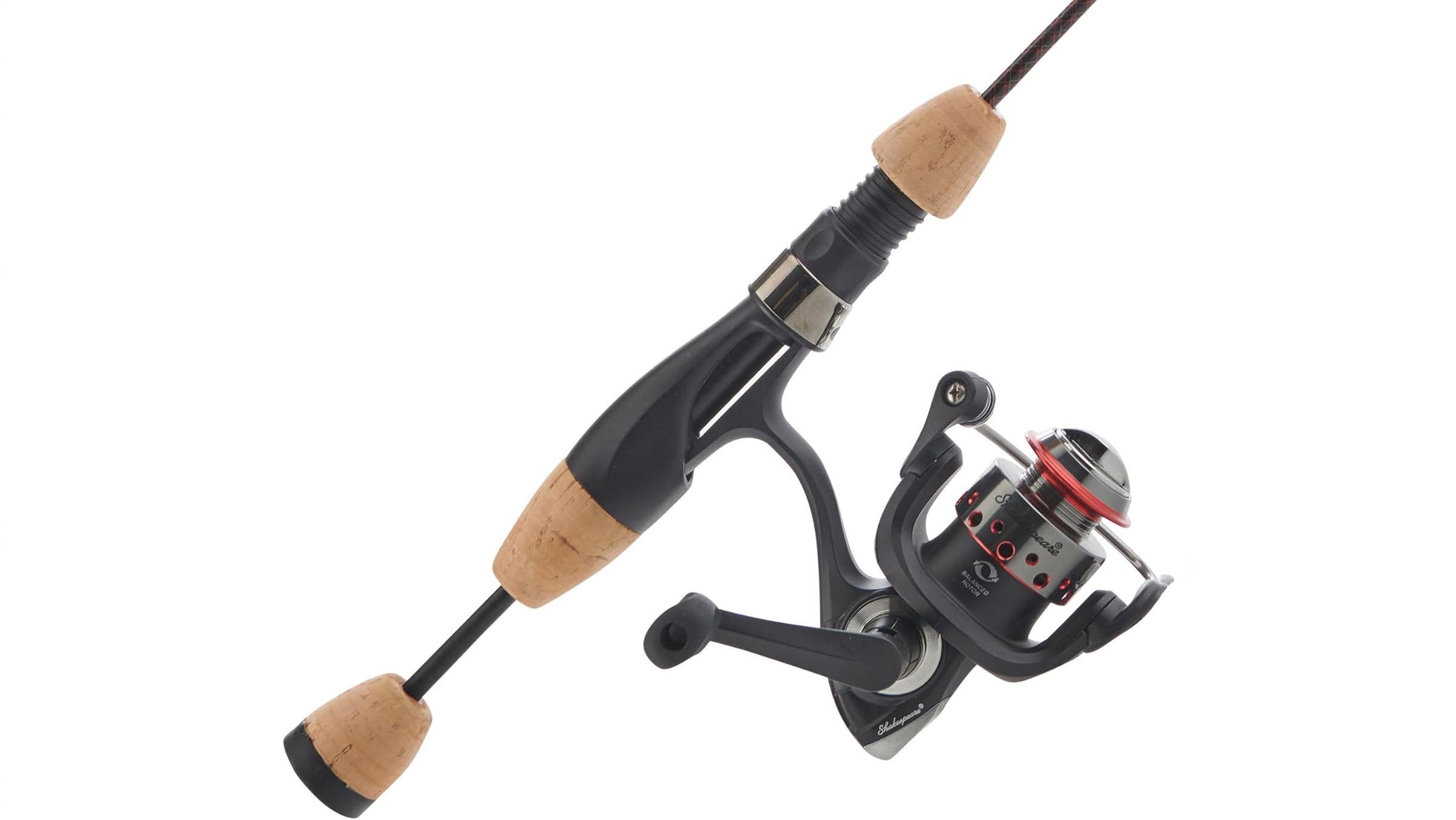 Ugly Stik Elite Ice Spinning Combo ice fishing rod on white background