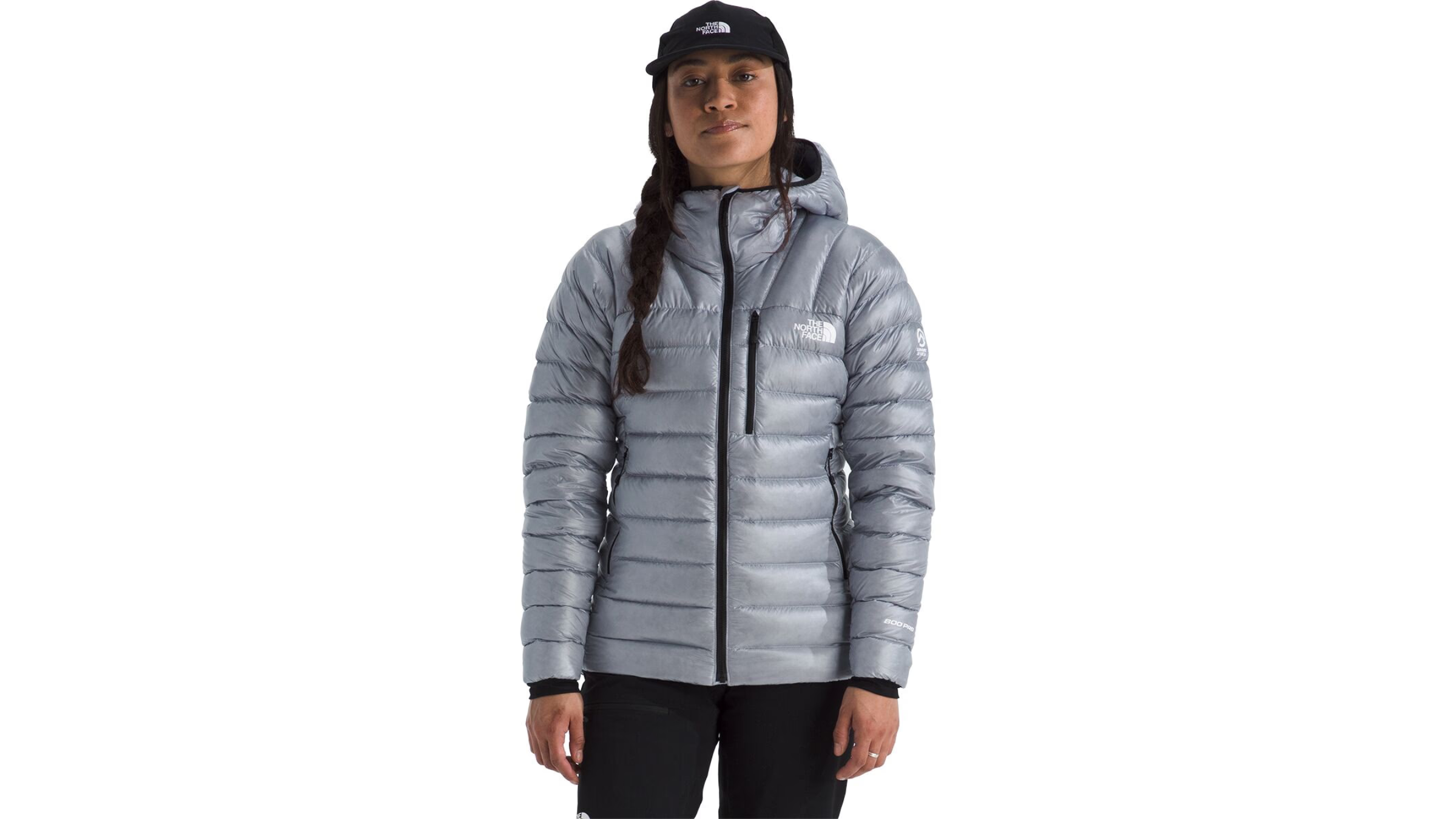 the north face summit women's cute ski jacket in slate blue