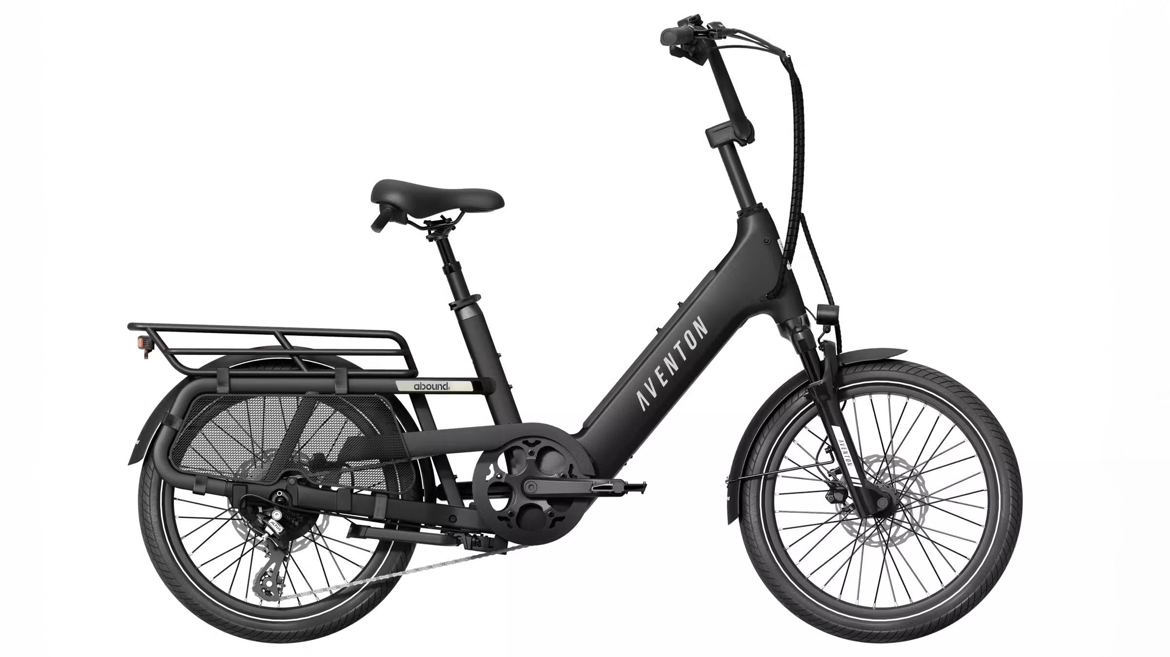 Aveton Abound SR cargo and commuter e-bike black