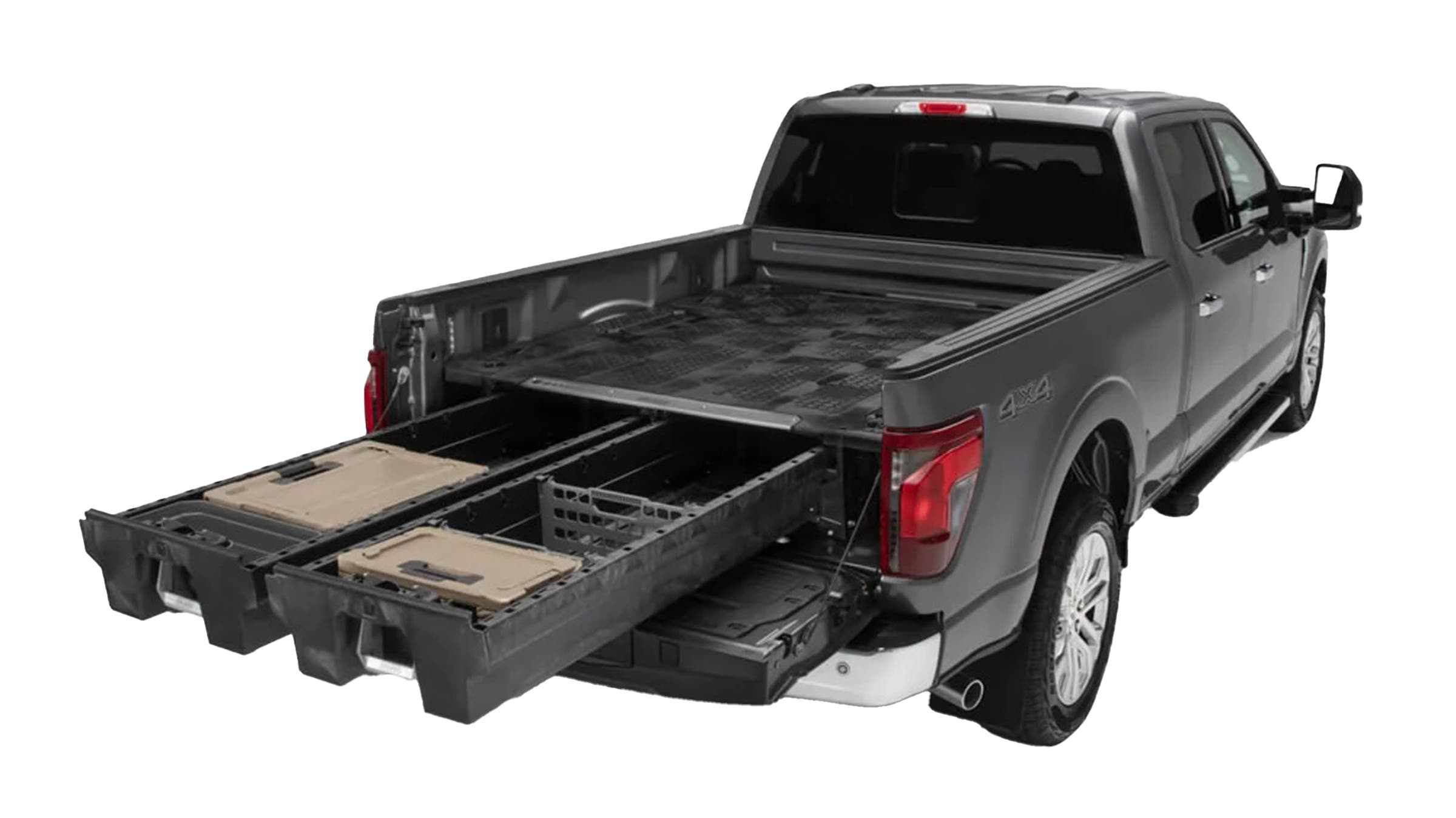 Decked Drawer System car camping setup