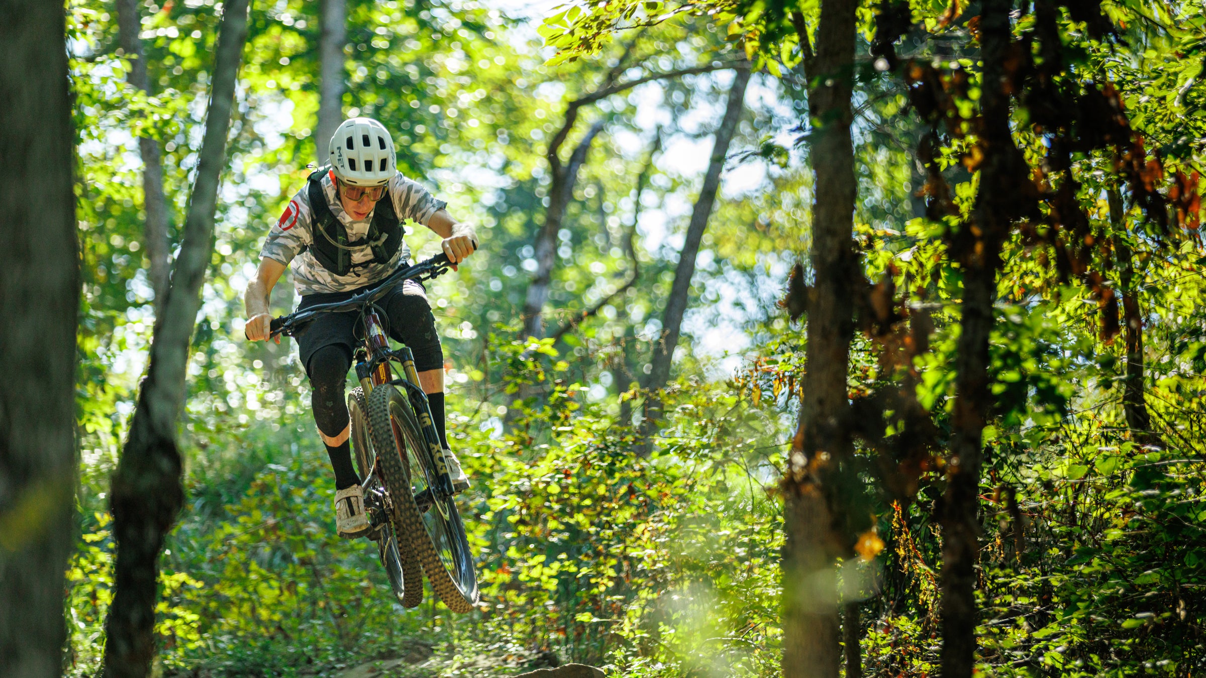 Mountain bike testing in Bentonville for best mountain bikes in Outside Magazine