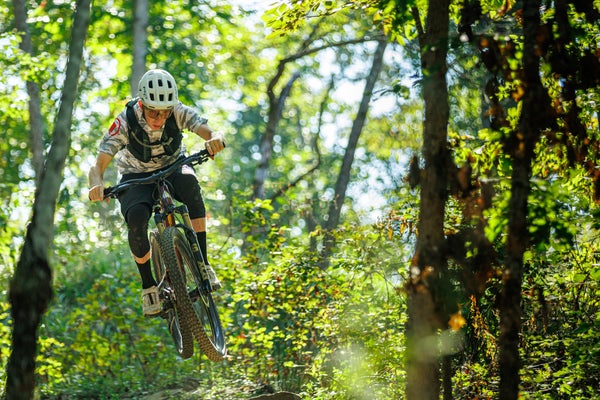 Mountain bike testing in Bentonville for best mountain bikes in Outside Magazine