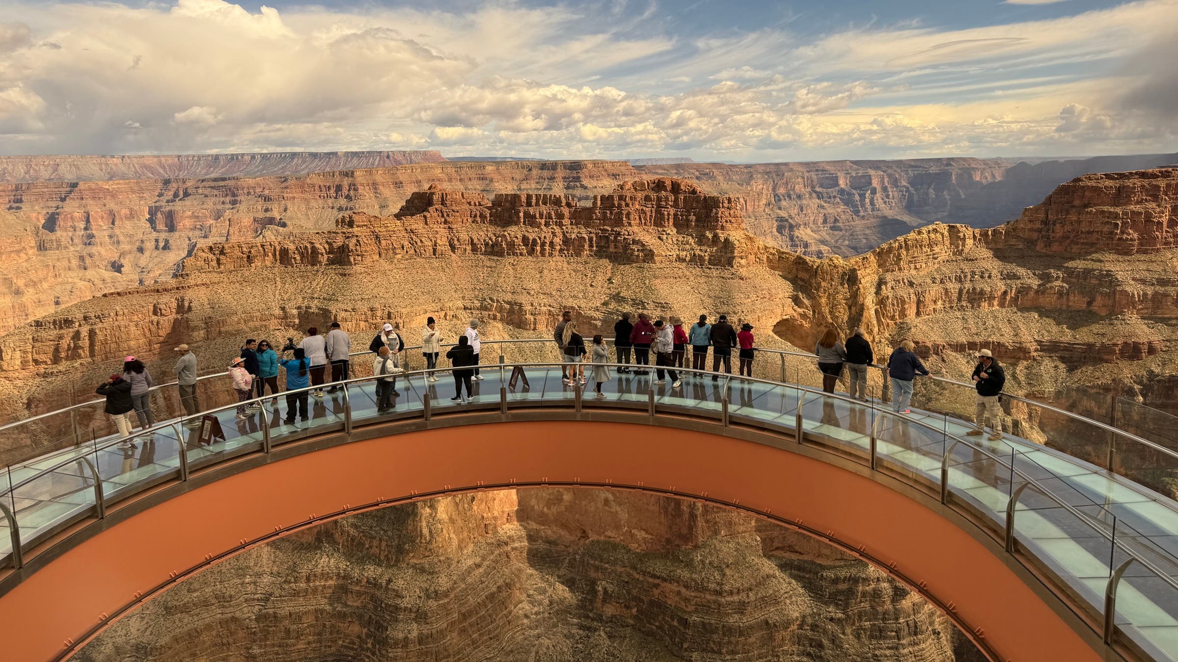 The Grand Canyon West Skywalk view