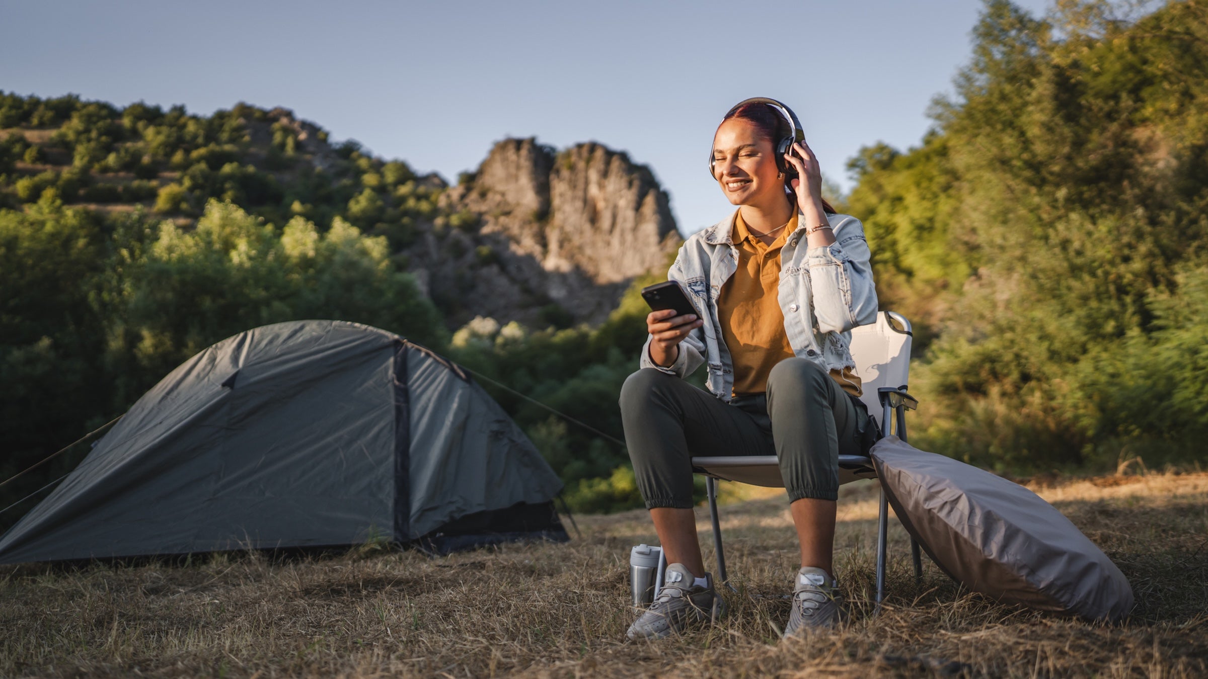 Listen to Outside+ text-to-speech audio feature while adventuring outdoors
