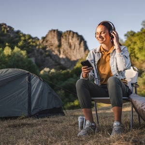 Listen to Outside+ text-to-speech audio feature while adventuring outdoors