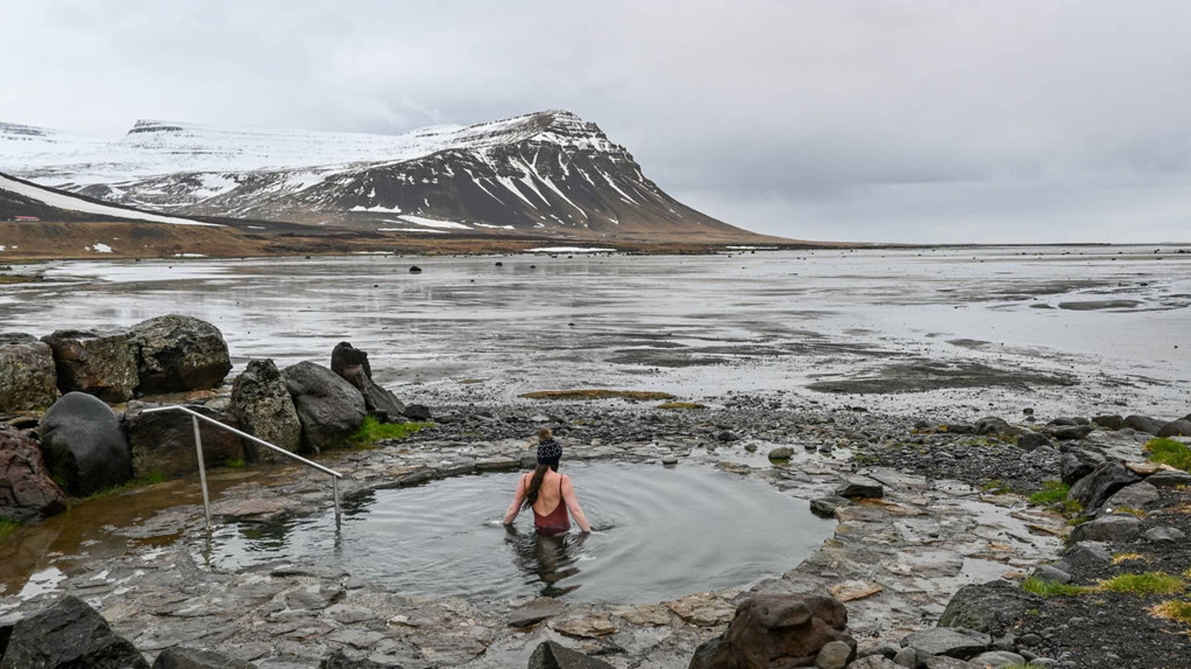 Krosslaug Hot Spring, Iceland