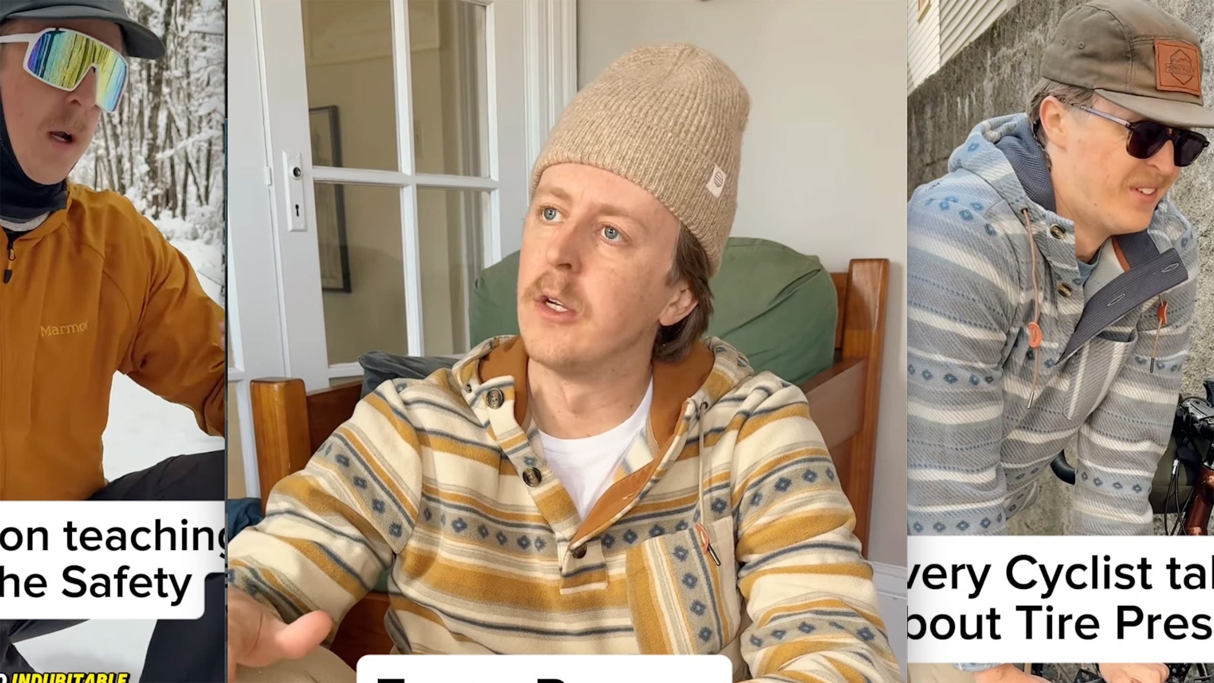 Comedian Matt Lyons goofing around