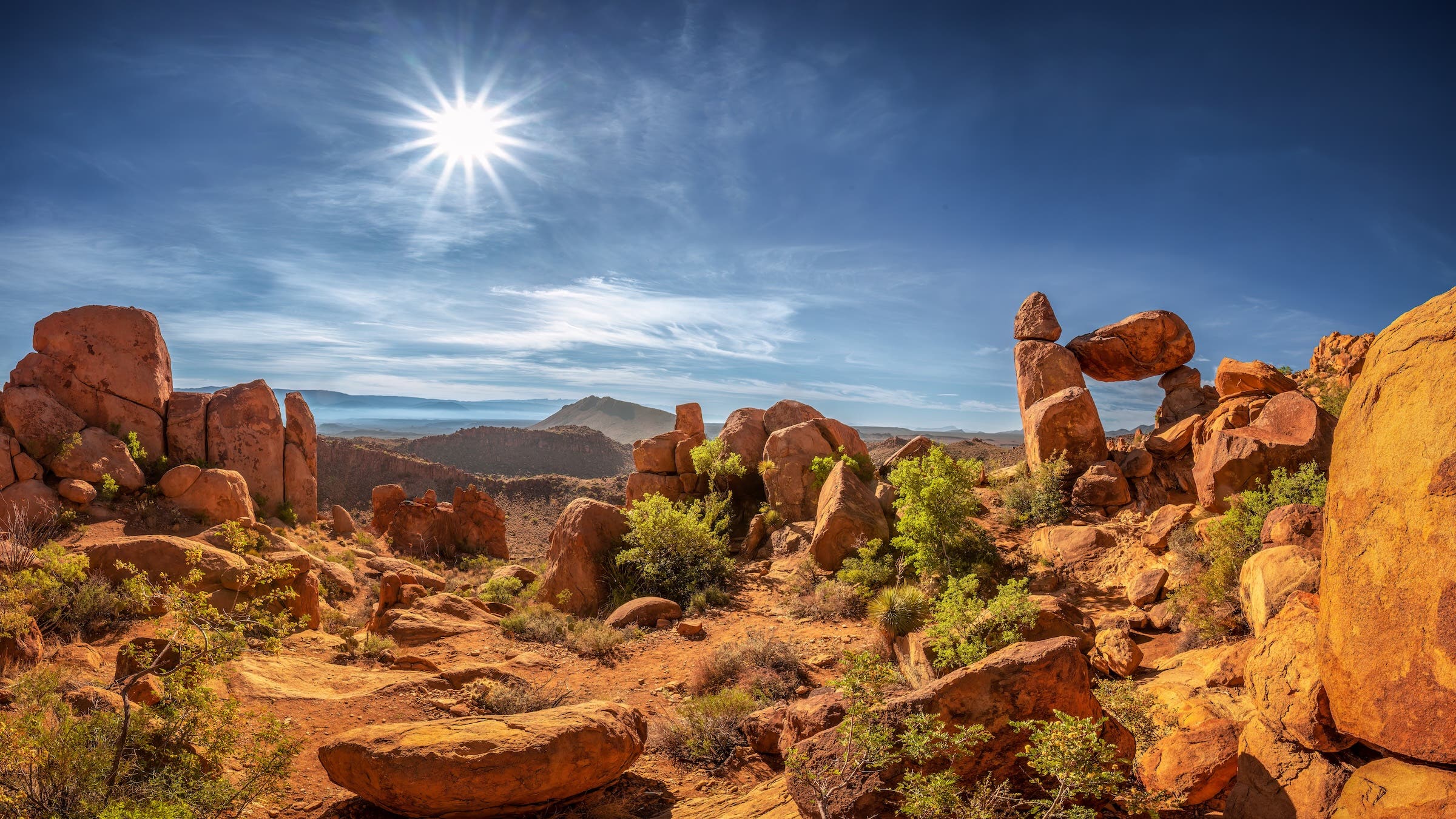 Rock feature in Big Bend National Park