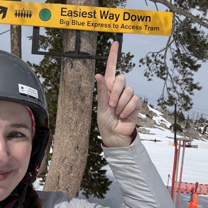 The author taking the Easiest Way Down