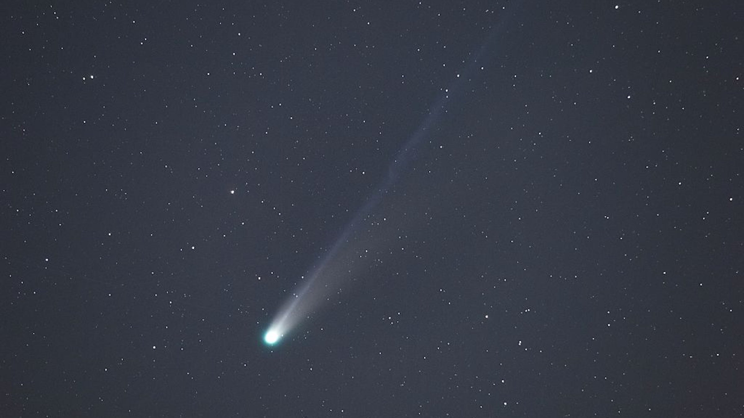 On Oct. 20, 2025 shows the comet C/2025 A6 Lemmon in the sky over Fujin City, northeast China's Heilongjiang Province.