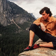 dean potter sitting in yosemite