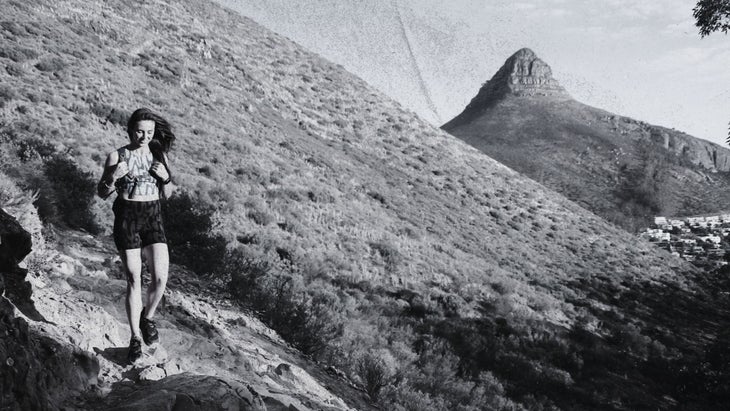 The author in the location of her attack