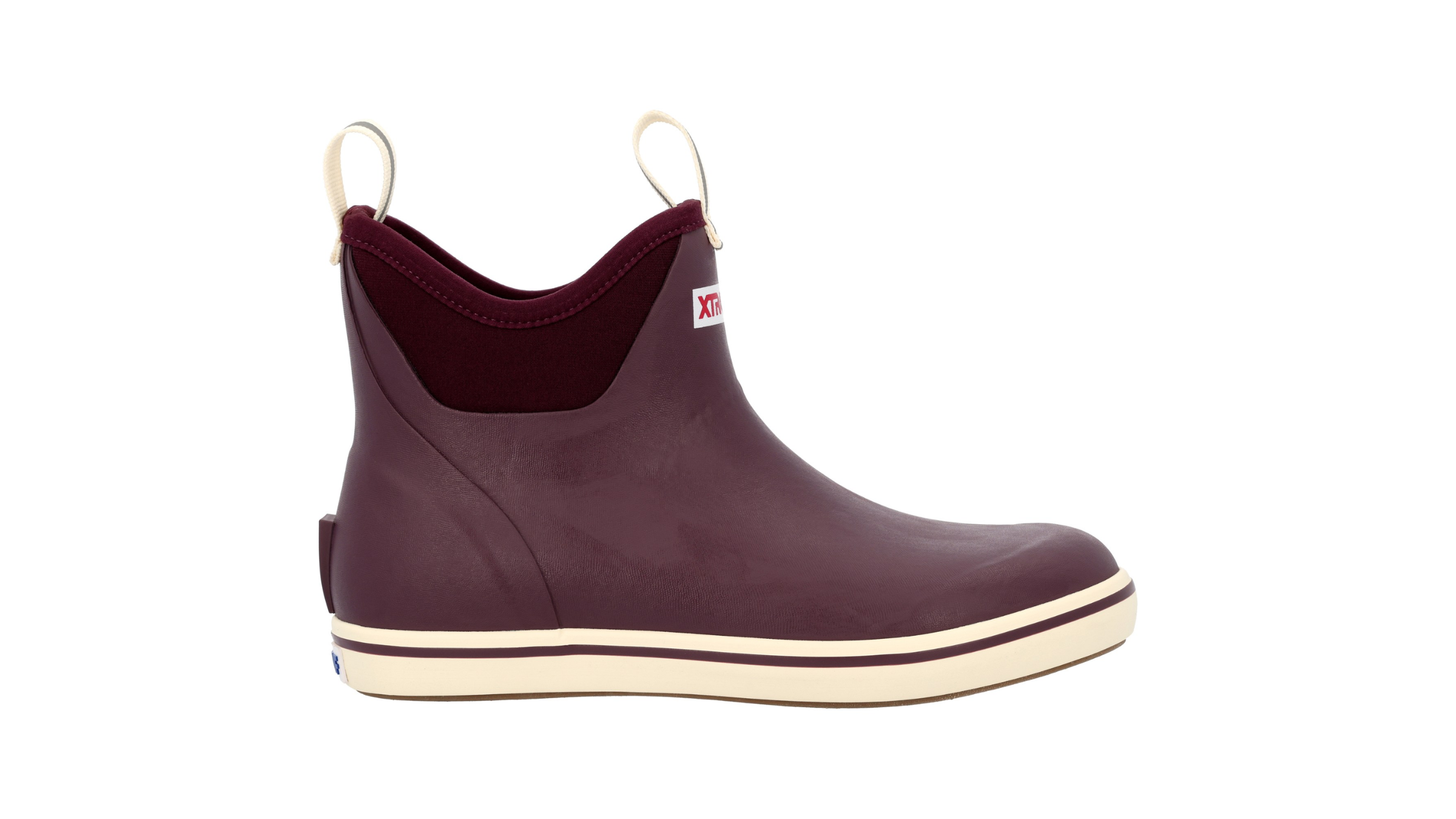 XTRATUF 6″ Ankle Deck Boots in burgundy red