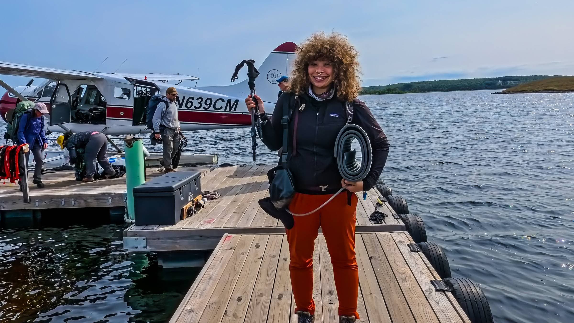 Taking the seaplane to Isle Royale National Park. 