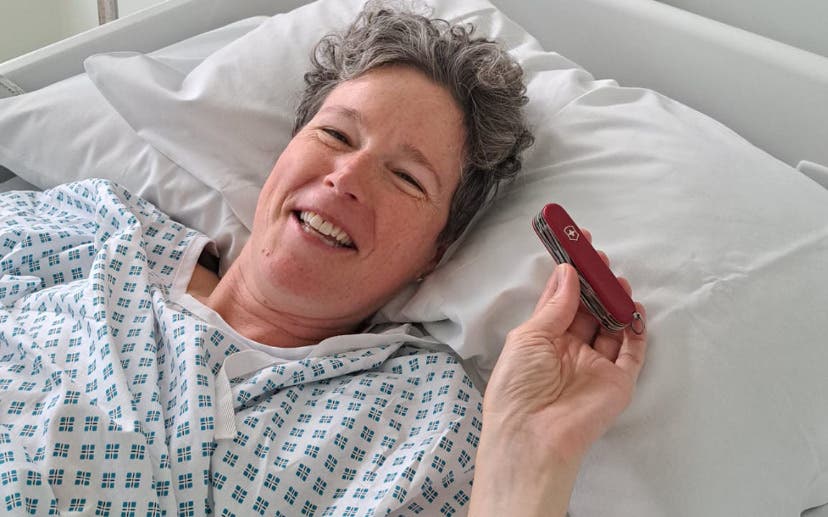 Shaunna Burke after undergoing surgery 