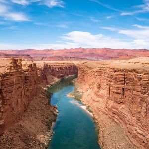 Marble Canyon Bridge and the Colorado River near Page, Arizona