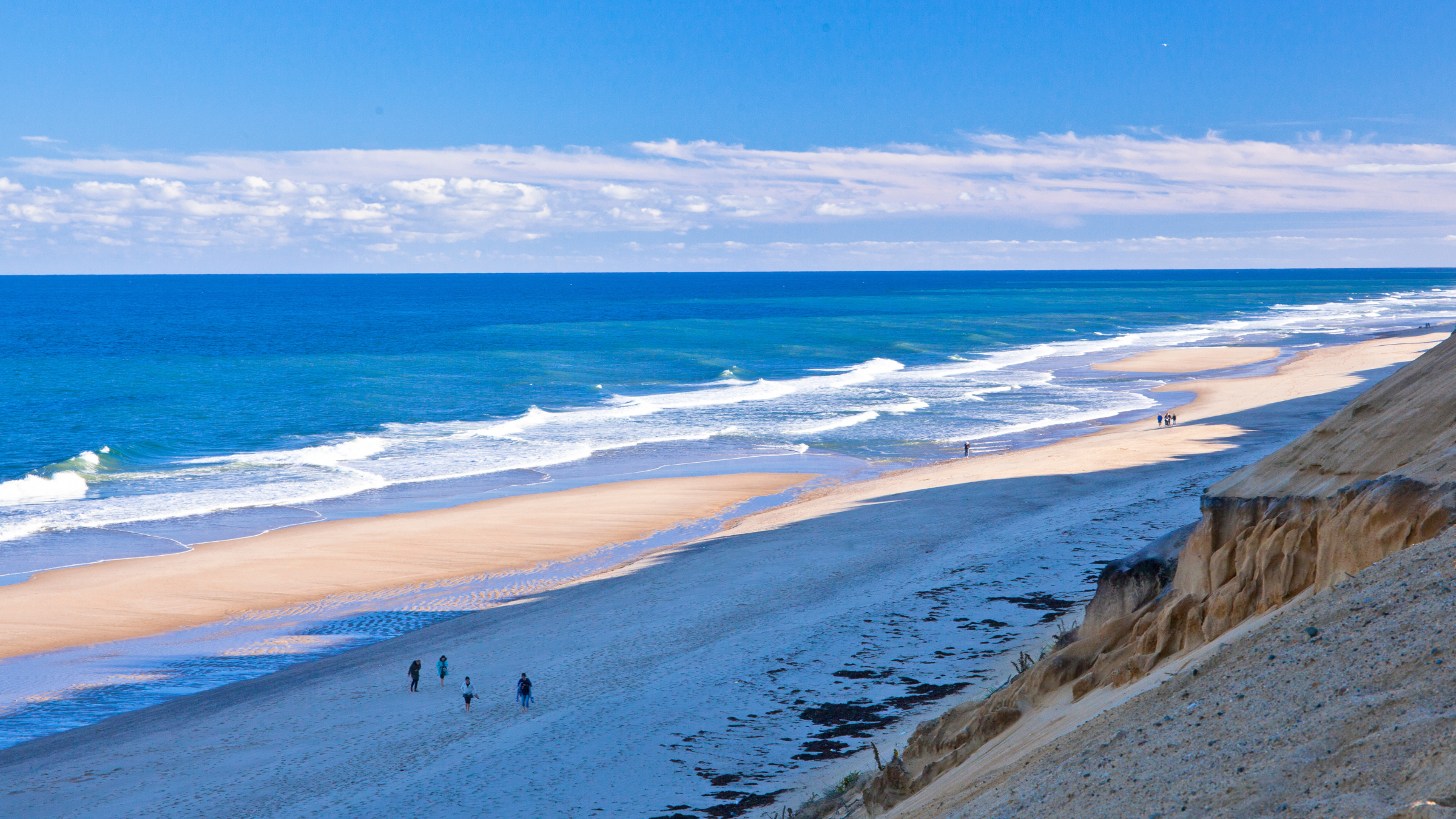 A lookout at Race Point Beach on Cape Cod National Seashore