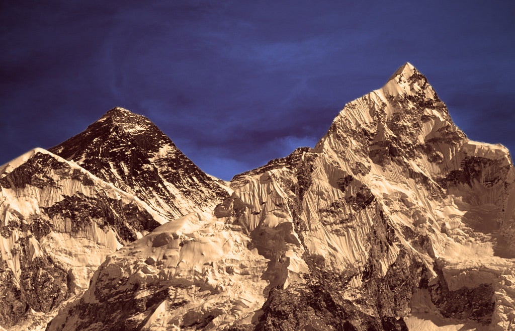 Mount Everest and Nuptse