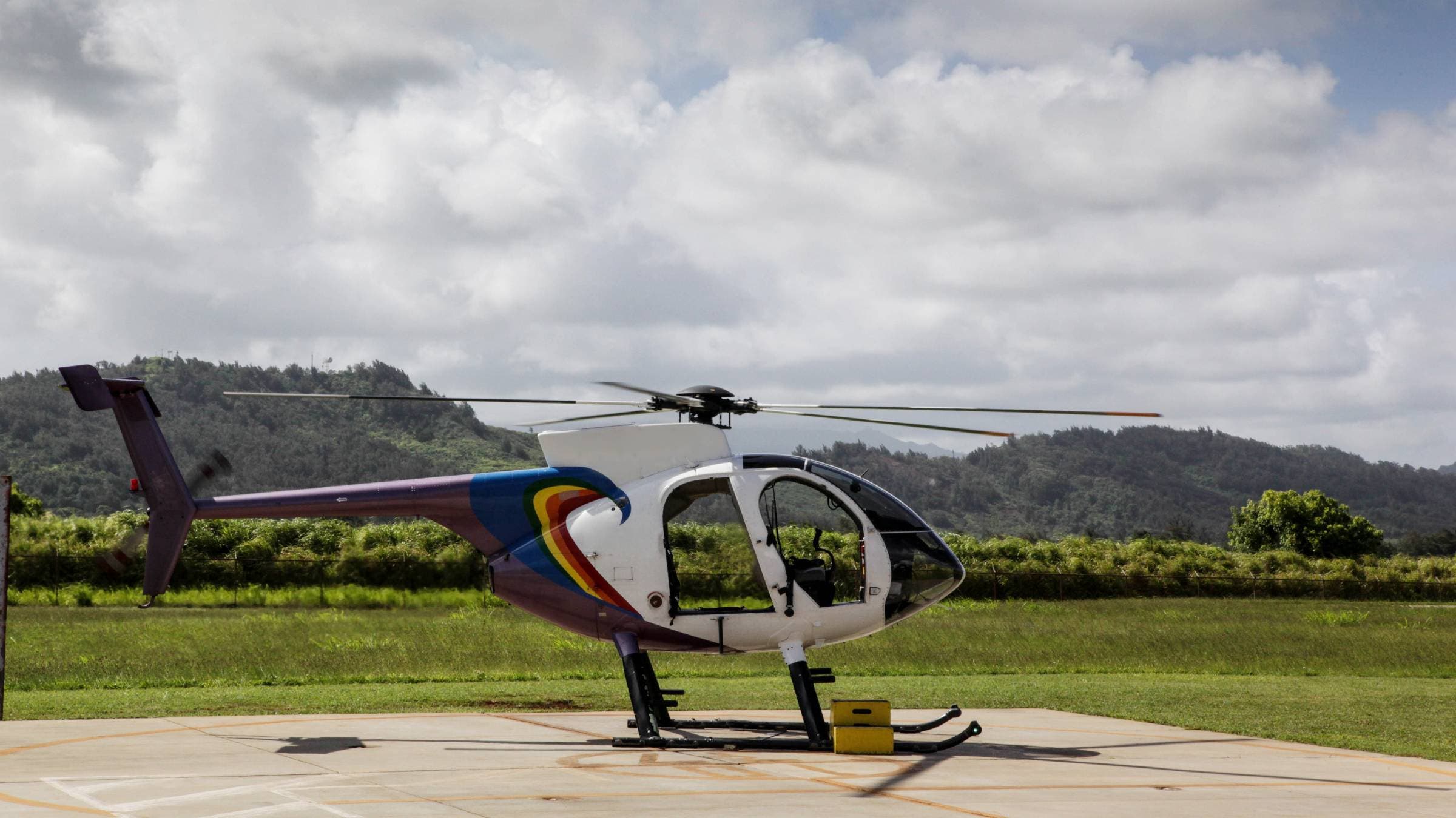 Helicopter on Kauai, Hawaii