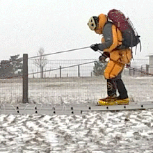 clip of two men exercising in training for everest