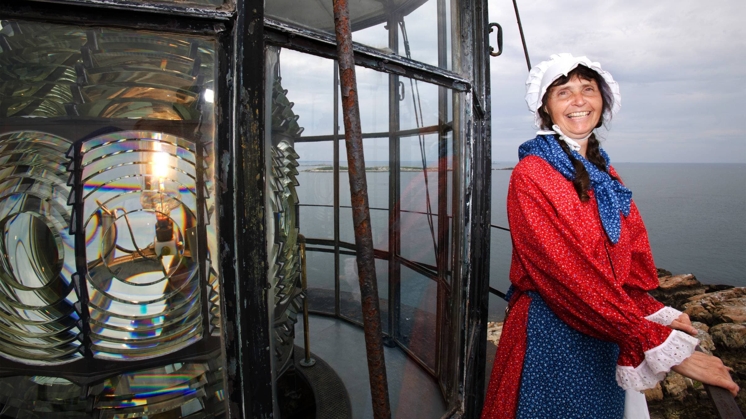 Sally Snowman, the last lighthouse keeper at Boston Light. 