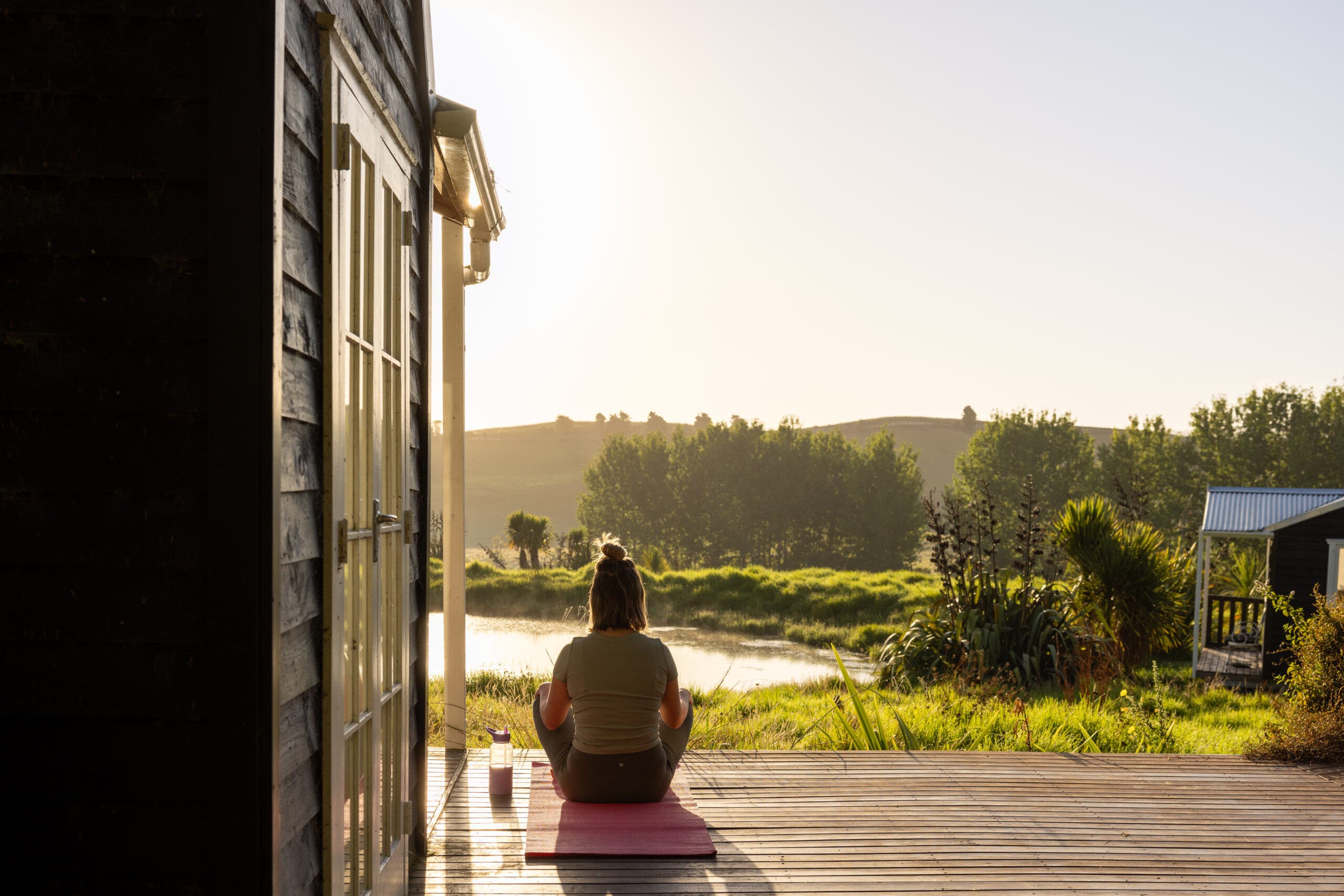Woman doing yoga