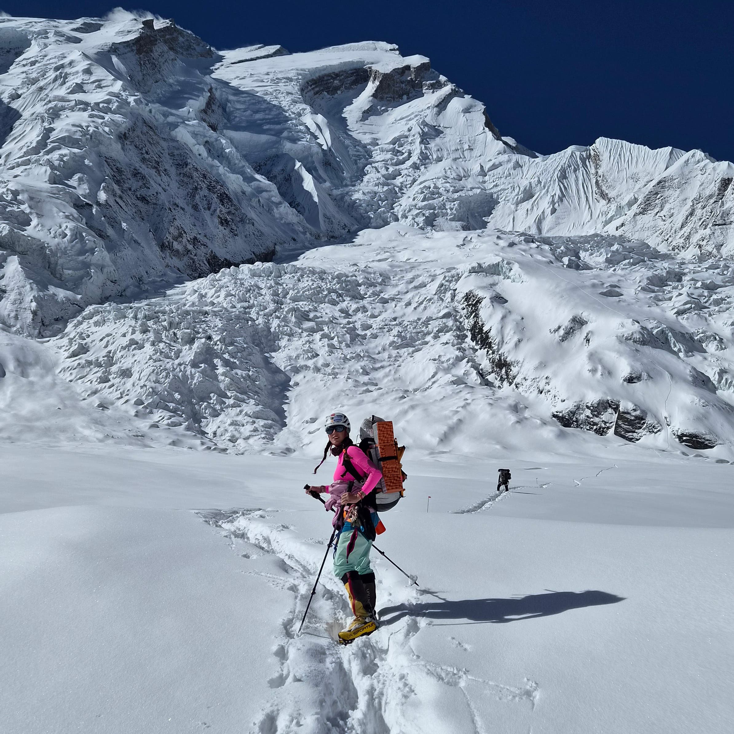 Climber Stefi Troguet on Annapurna 