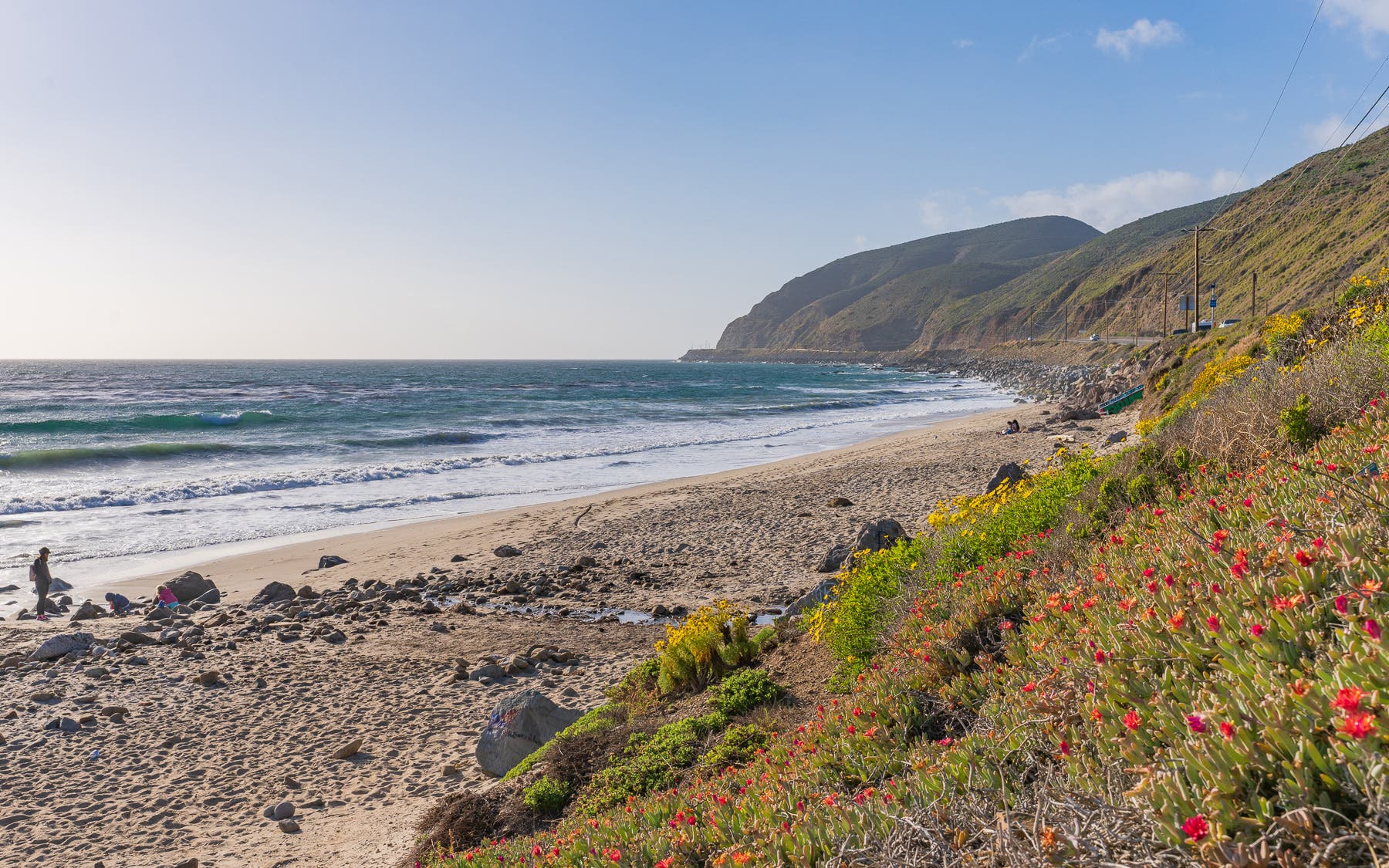A gorgeous beach in California