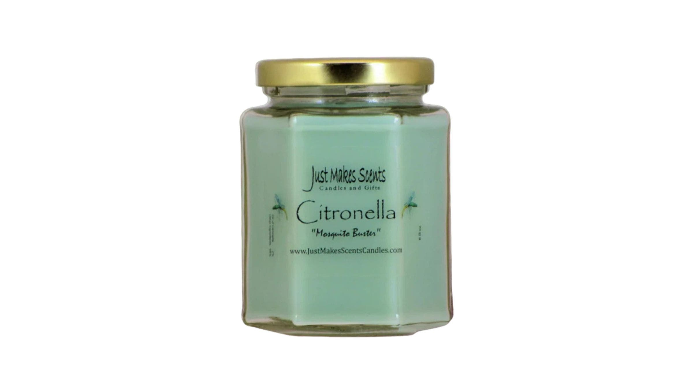 green citronella candle