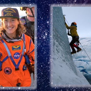NASA astronaut Christina Koch, Artemis II mission specialist is assisted off the flight deck after arriving aboard USS John P. Murtha after she and fellow crewmates NASA astronauts Reid Wiseman, commander; Victor Glover, pilot; and CSA (Canadian Space Agency) astronaut Jeremy Hansen, mission specialist were extracted from their Orion spacecraft after splashdown, Friday, April 10, 2026, in the Pacific Ocean off the coast of California. And ice climbing.
