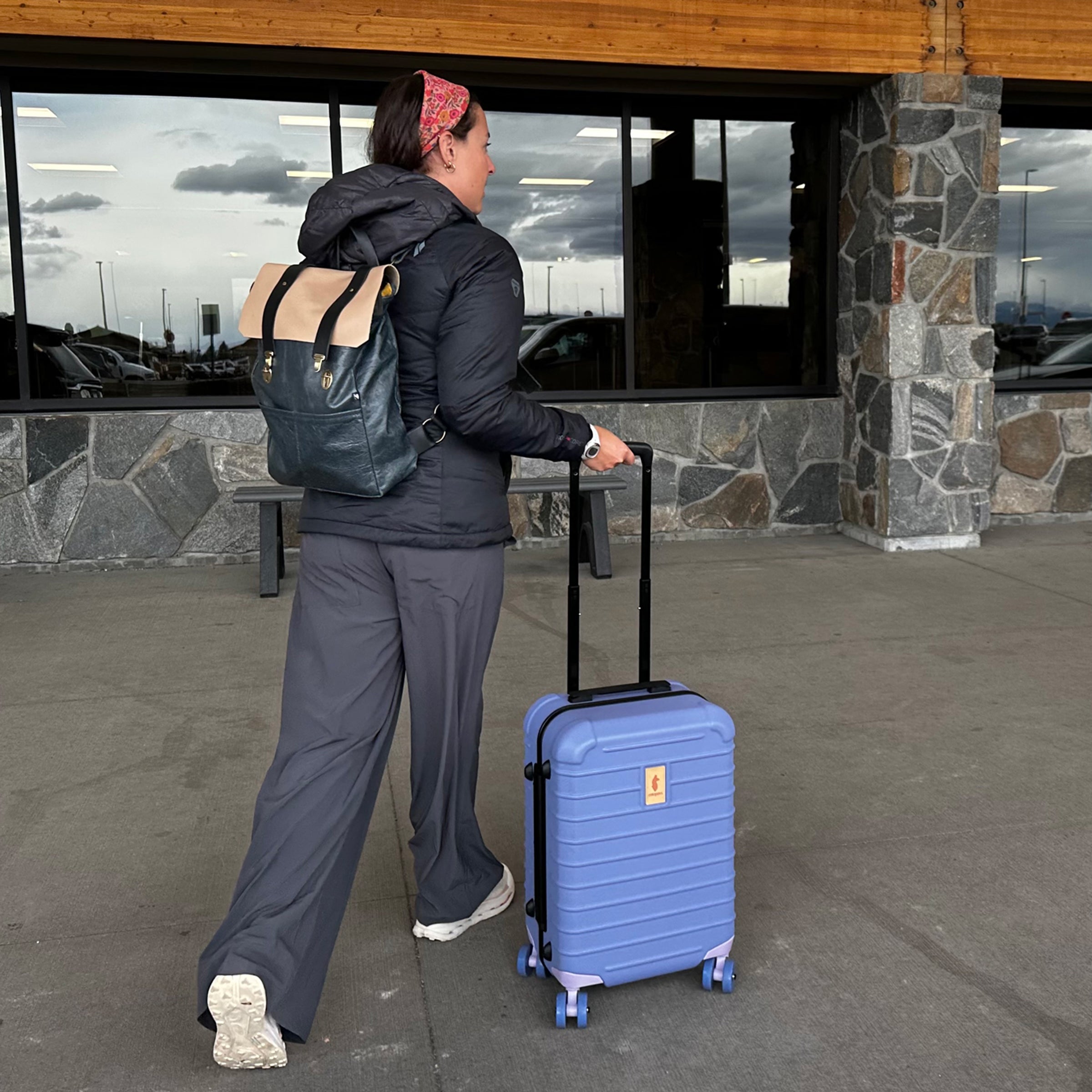 best carry on backpack to comply with air travel coowoz for Women Man Gym Backpacks Laptop Compartment Mochila de Viaje Teacher Personal Item Backpack Airplane Accessories Must Haves Grey Blue 20L : Clothing, Shoes & Color Option:Chrome Wonderbread UV -KS11 a front compartment with collection:PF26USDrop1 The Pioneer Backpack is