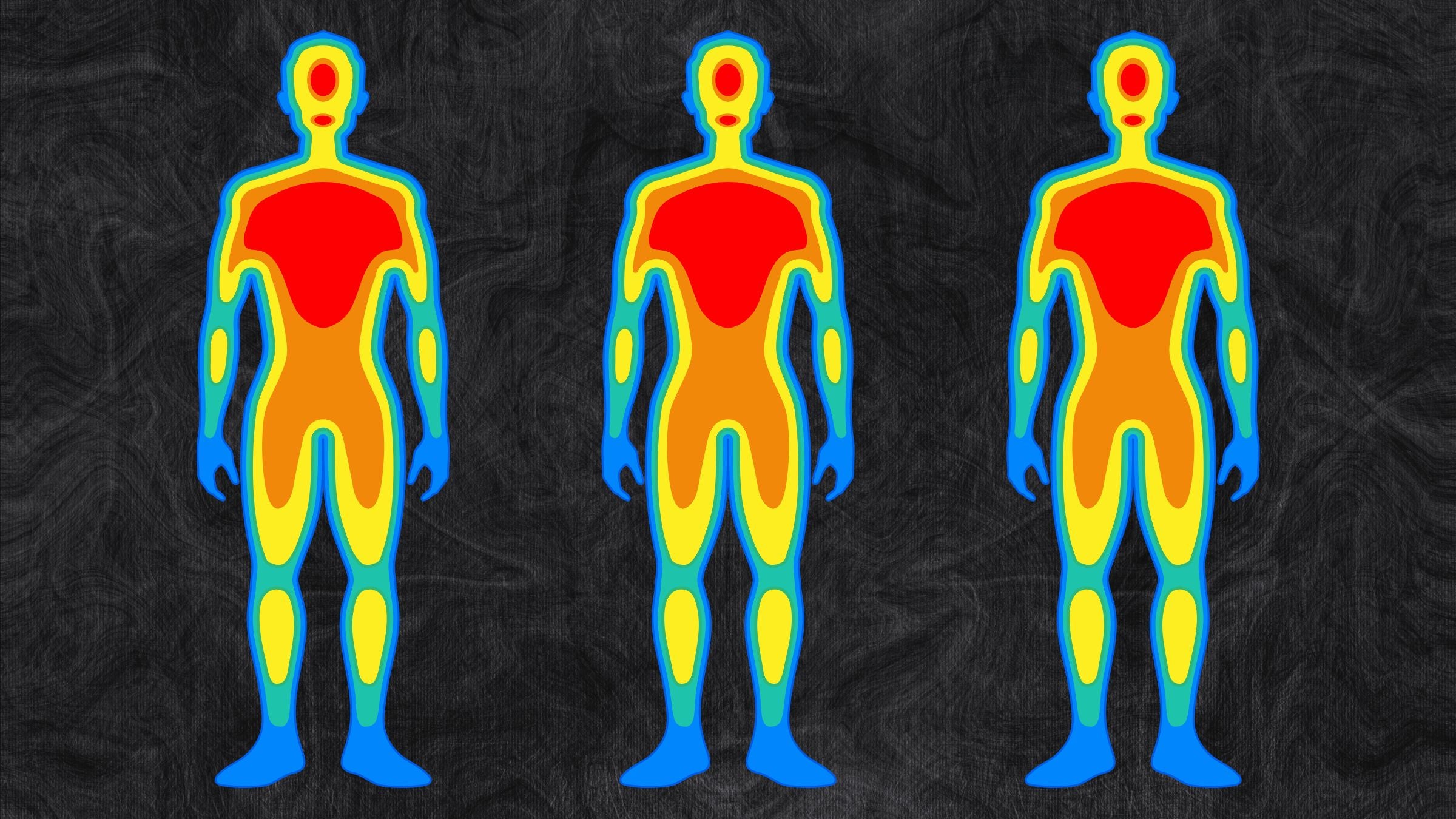 why we're obsessed with longevity concept art, body scans on a black background