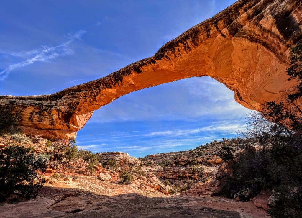Owachomo natural bridge in Utah