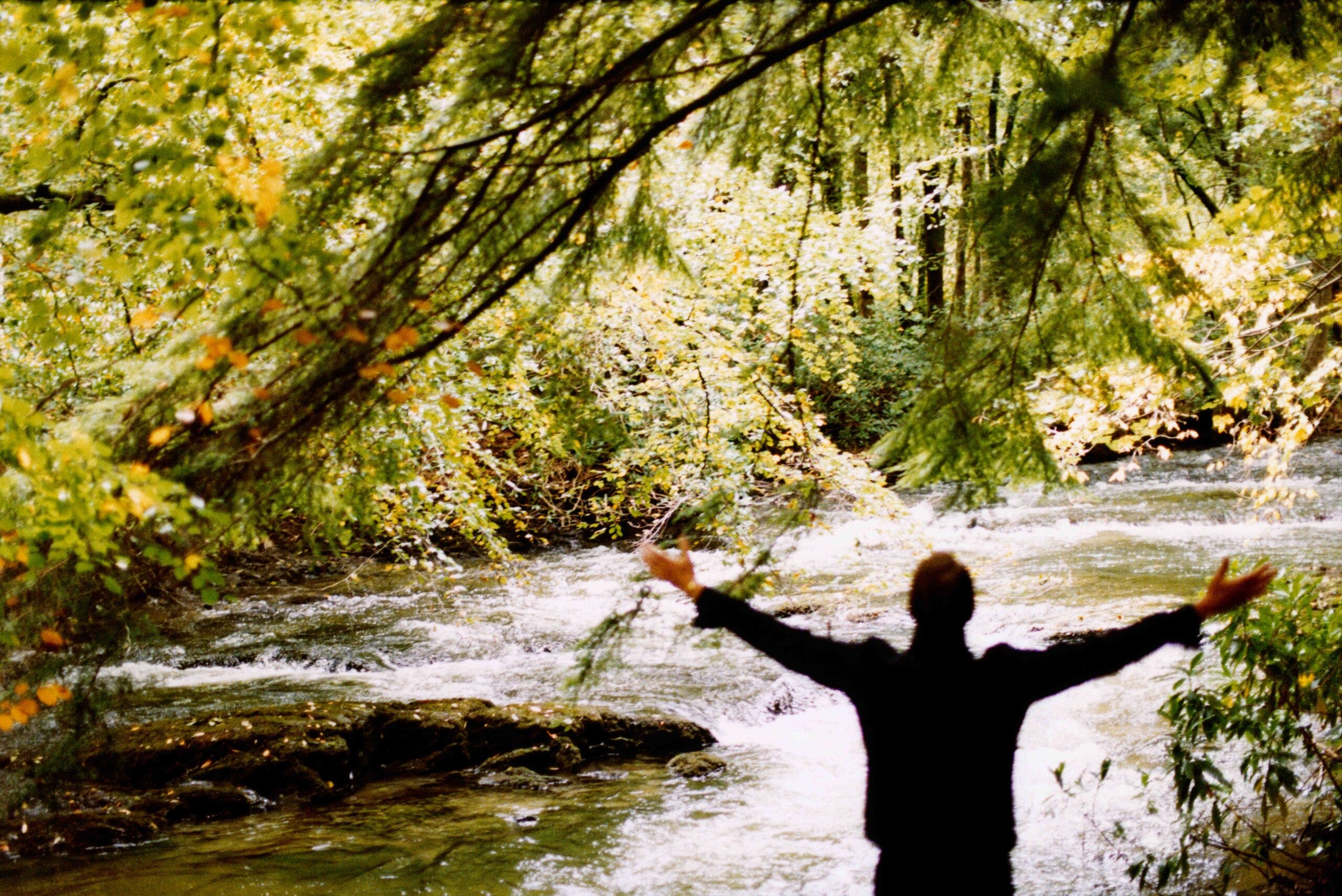 Radiohead guitarist Ed O’Brien in nature