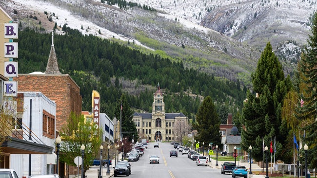 View of Main Street, Anaconda, Montana.