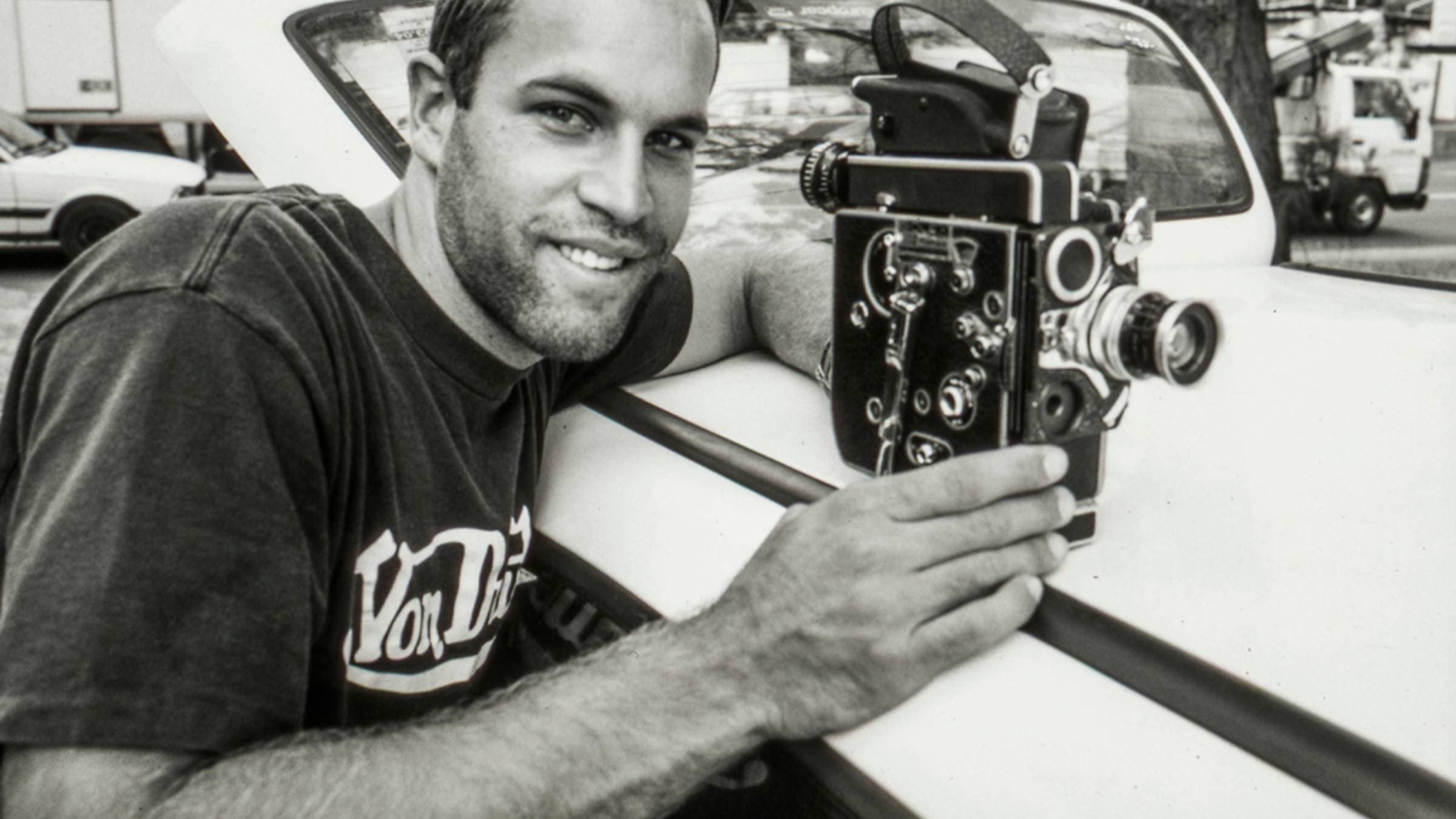 Jack and his Bolex camera.