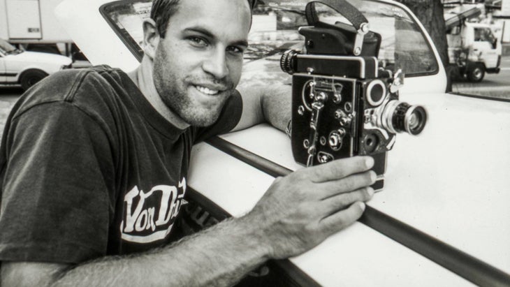 Jack and his Bolex camera. 
