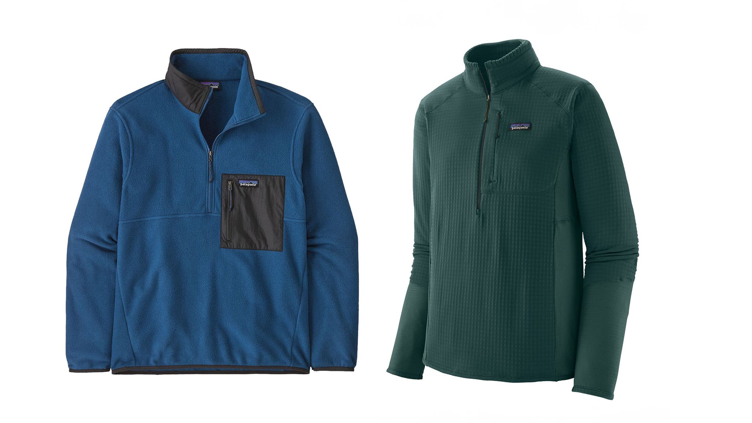Patagonia Microdini ½ Zip Pullover Men’s and Patagonia R1 Pullover Jacket