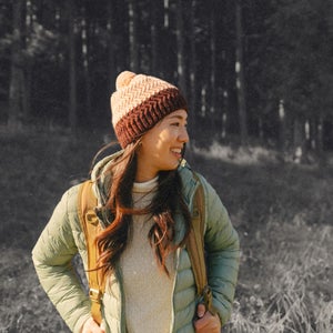 person standing in nature to illustrate body image concept