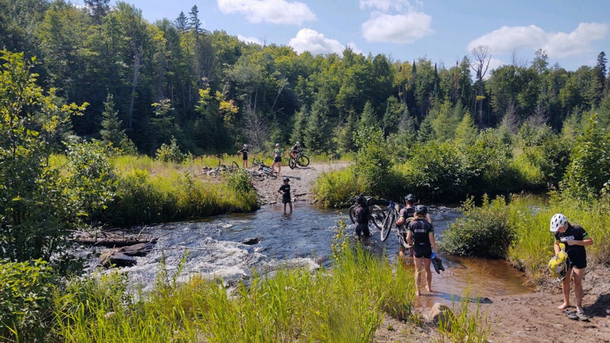 The 906 Adventure Team participating in The Crusher, a race in the endurance trilogy the organization has started for adults. 
