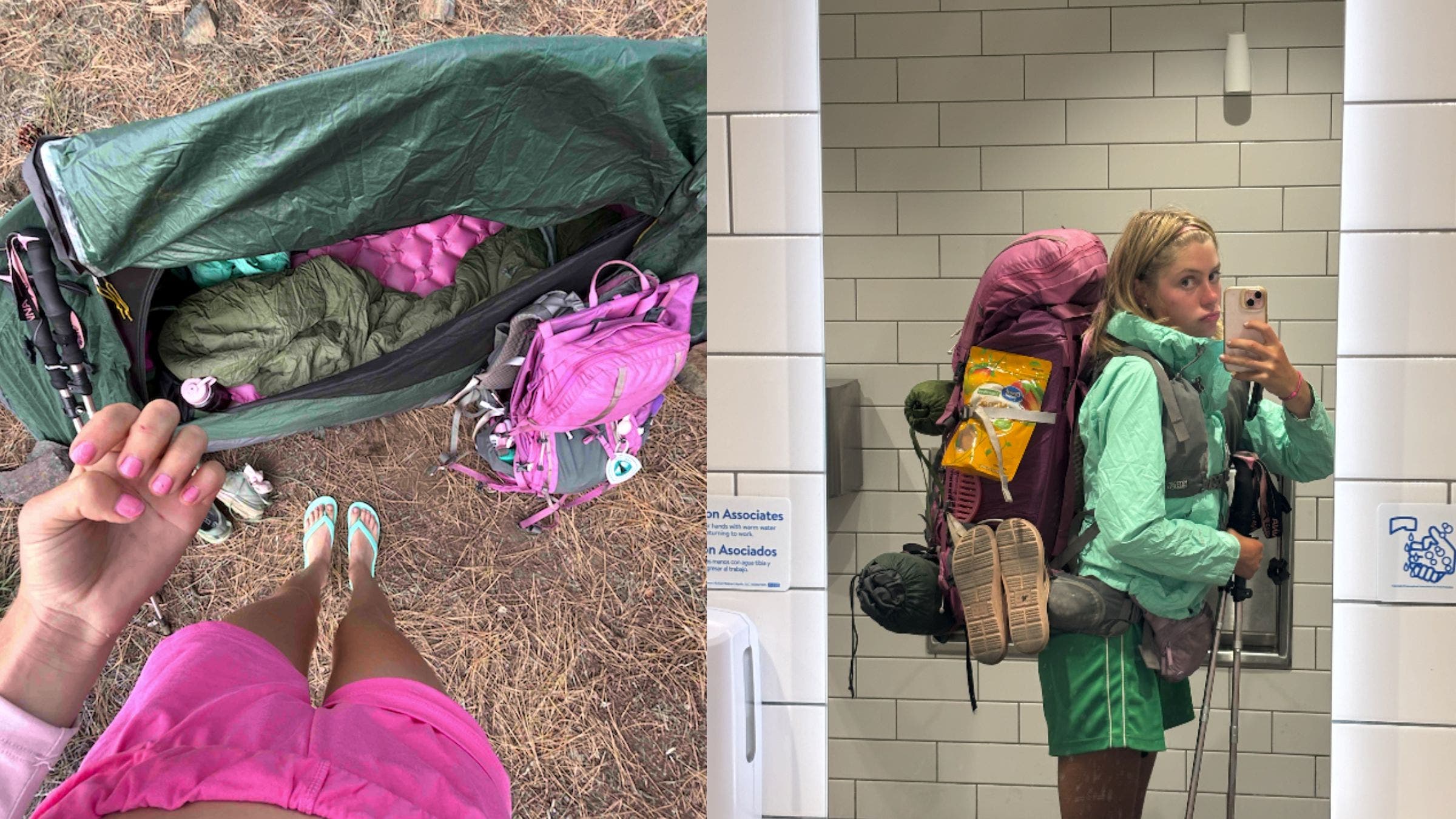 Kamryn Renae's gear on the PCT