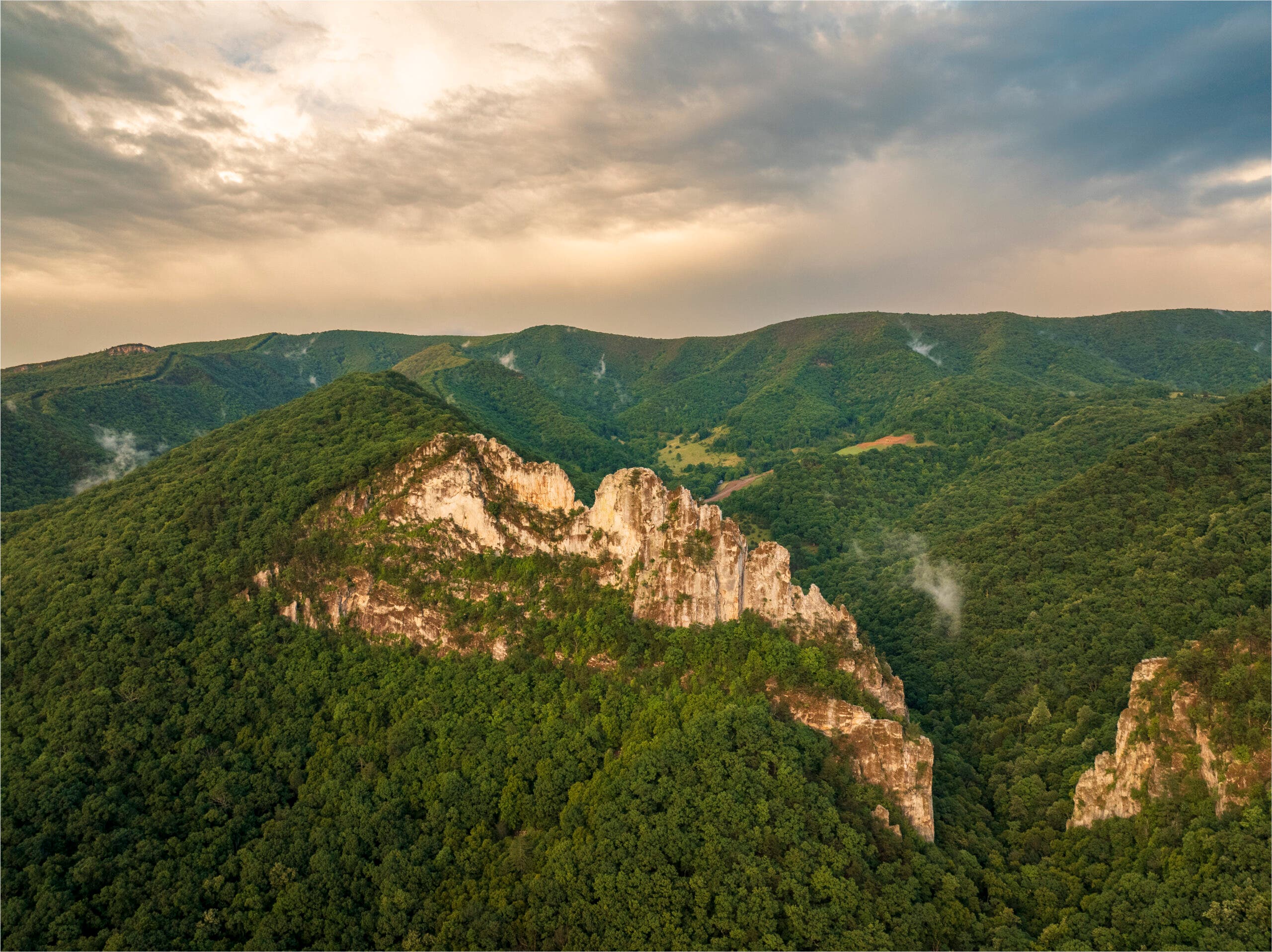Seneca Rocks offers epic climbing and dramatic views.