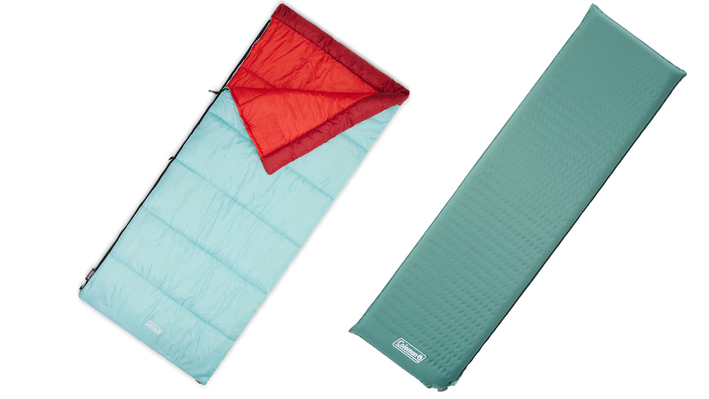 Coleman Silver Springs Self-inflating Sleeping Pad and Coleman Flatlands 50F Sleeping Bag